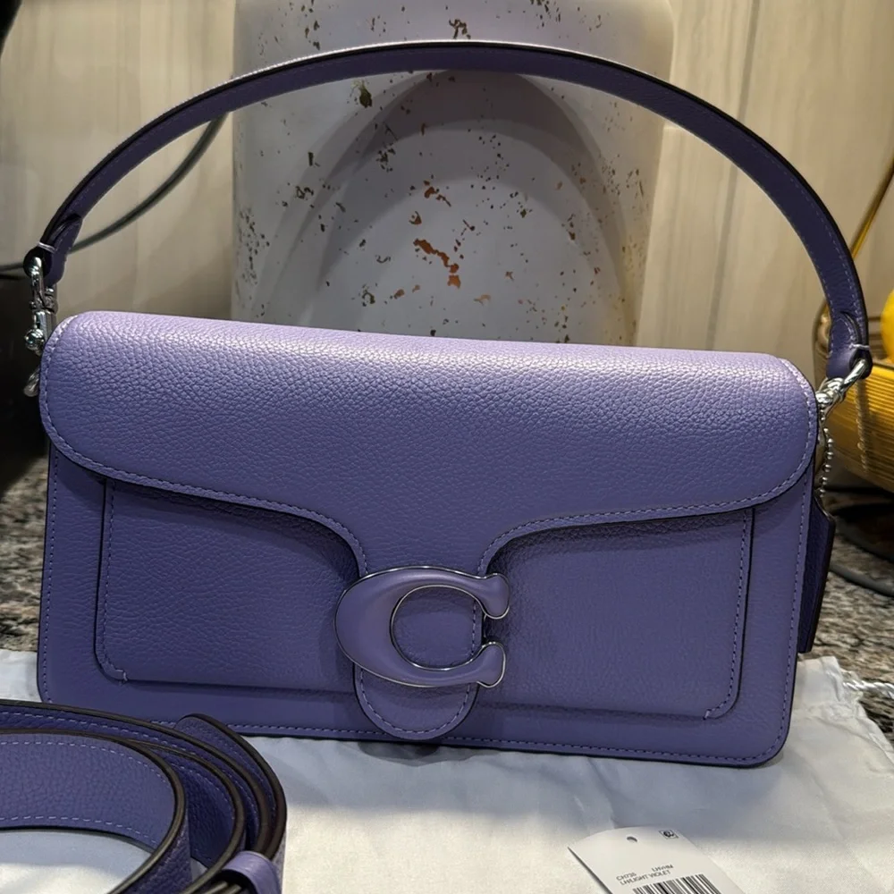 Coach Tabby Shoulder Bag 26 Light Violet - Picture 9 of 15